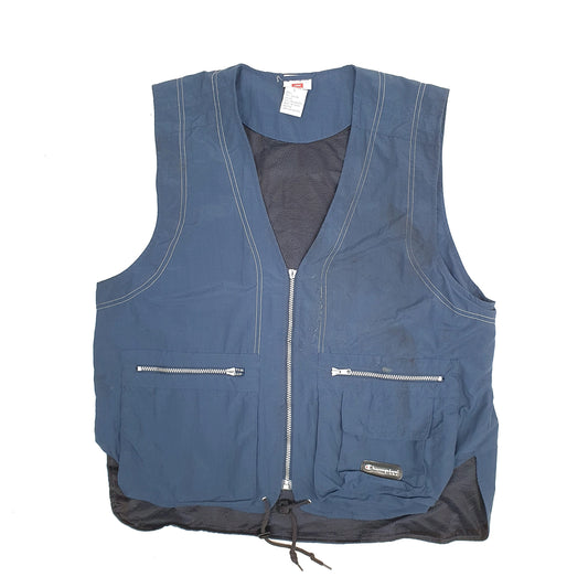 Mens Navy Champion Vintage 90s Vest  Coat
