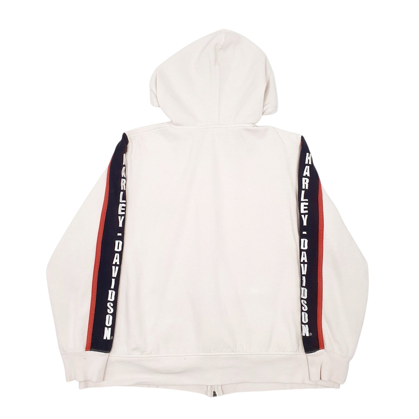 Womens Cream Harley Davidson  Full Zip Jumper