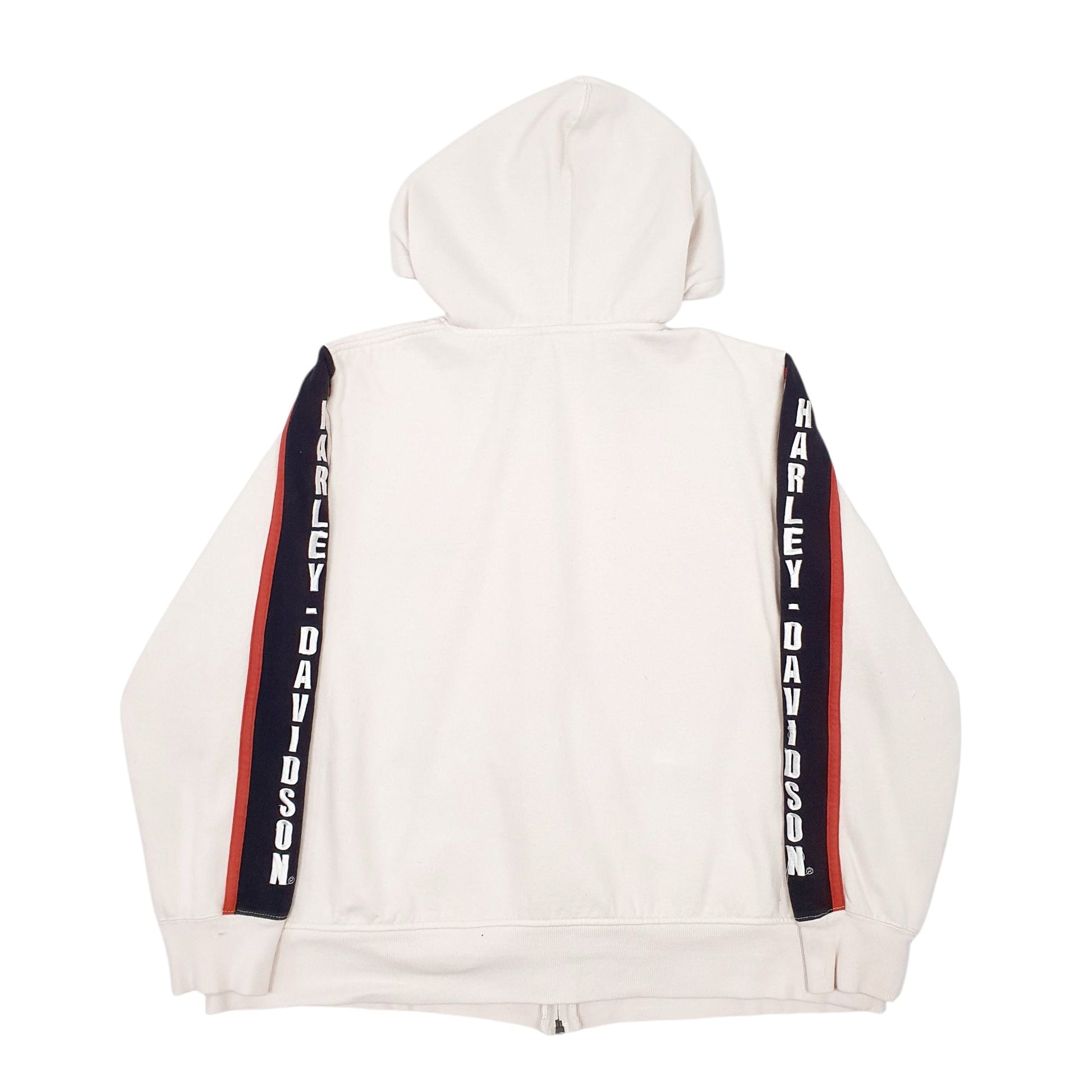 Womens Cream Harley Davidson  Full Zip Jumper