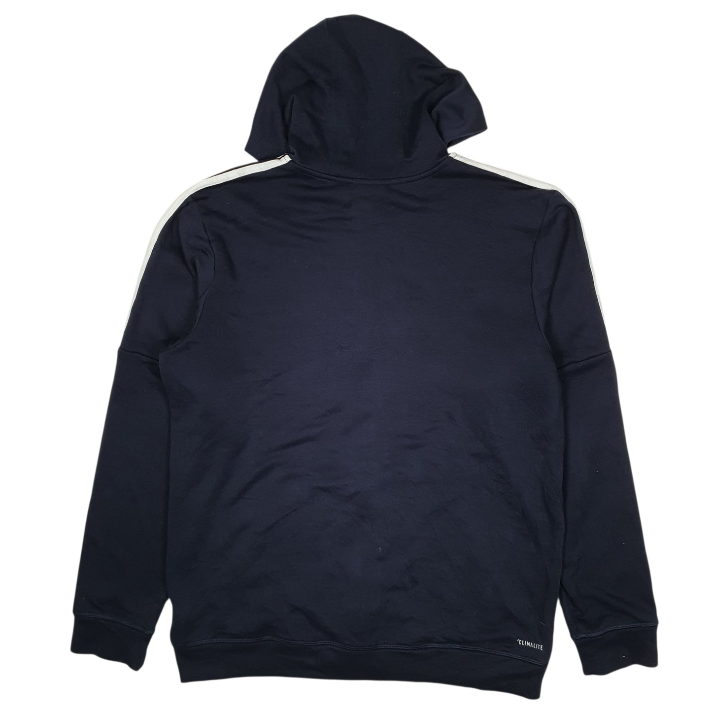 Mens Navy Adidas Hoodie Full Zip Jumper