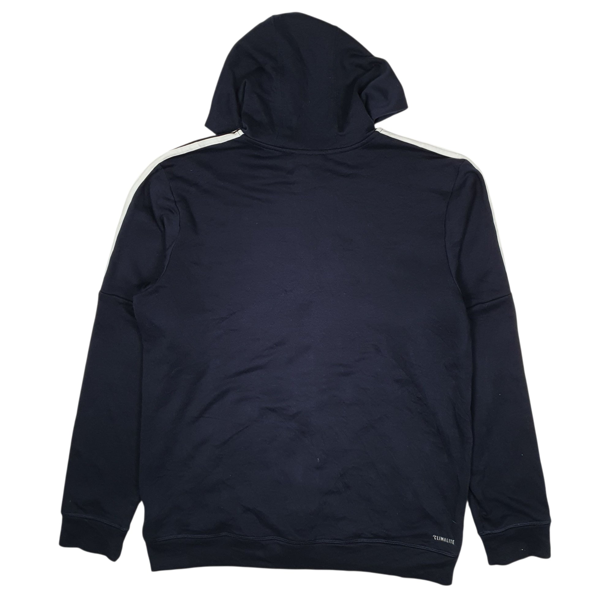 Mens Navy Adidas Hoodie Full Zip Jumper