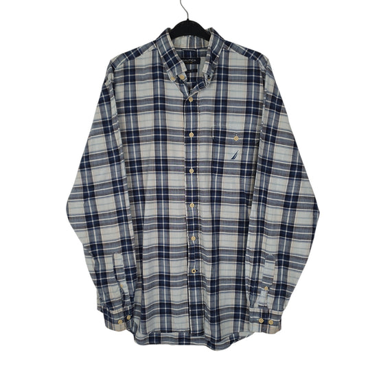 Mens Blue Nautica  Long Sleeve Shirt