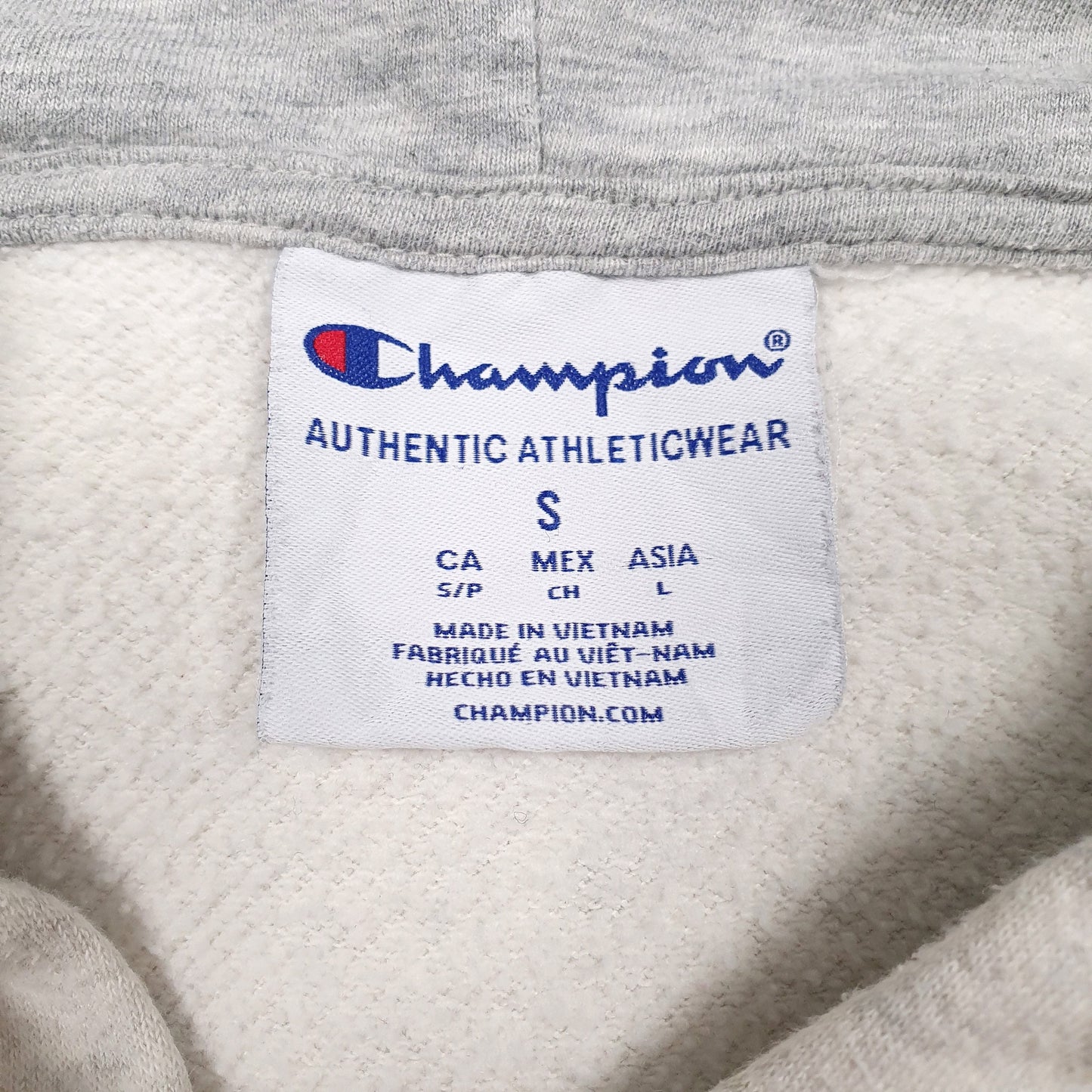 Mens Grey Champion  Hoodie Jumper