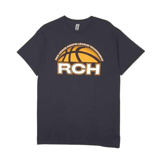 Mens Black Gildan Red Cedars Basketball Short Sleeve T Shirt