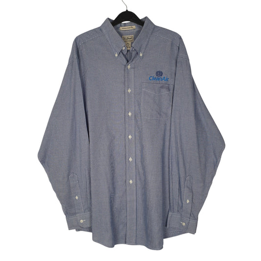 Mens Blue L.L.Bean  Long Sleeve Shirt