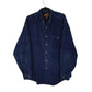 Mens Navy Eddie Bauer Corduroy Vintage 80s Long Sleeve Shirt