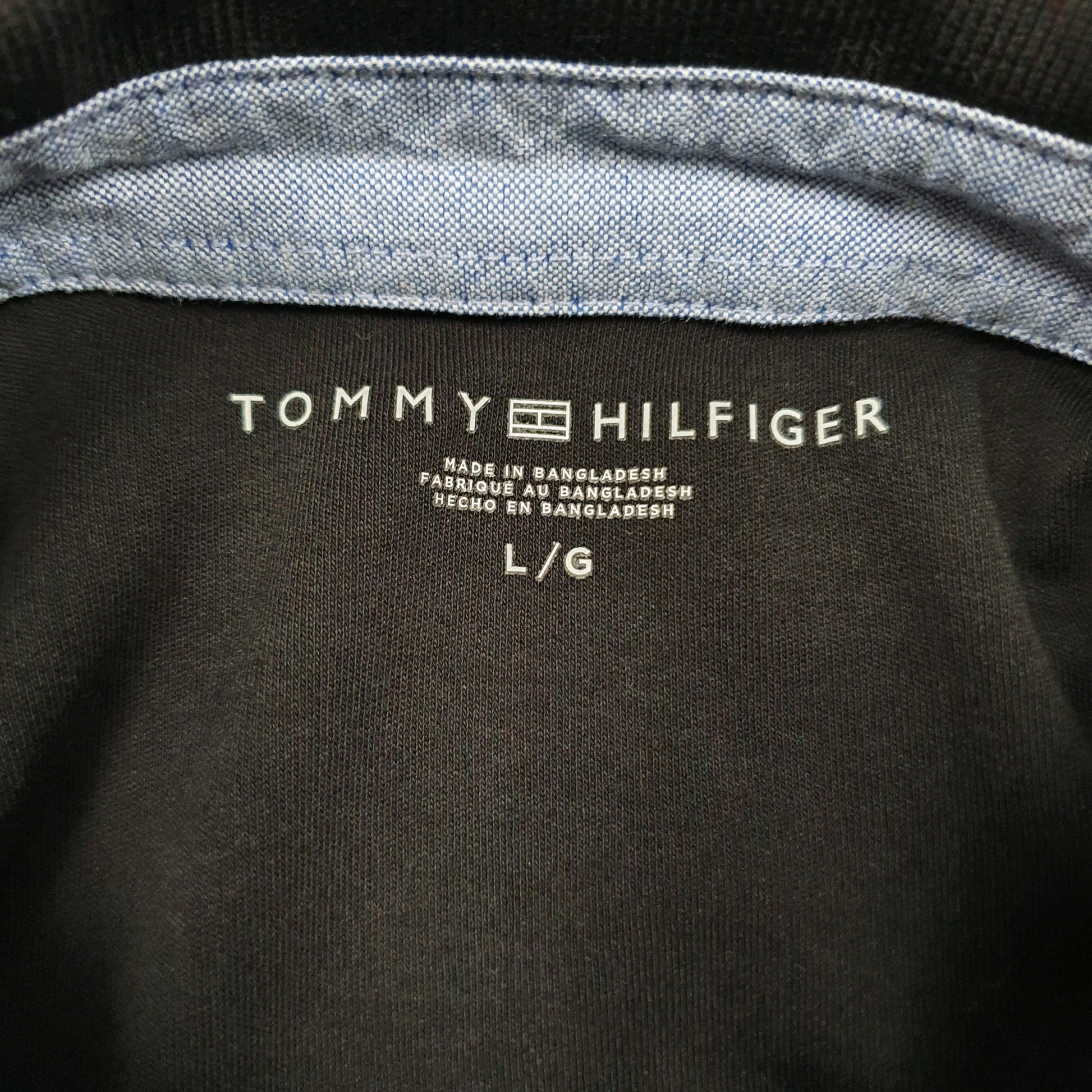 Mens Black Tommy Hilfiger   Polo Shirt