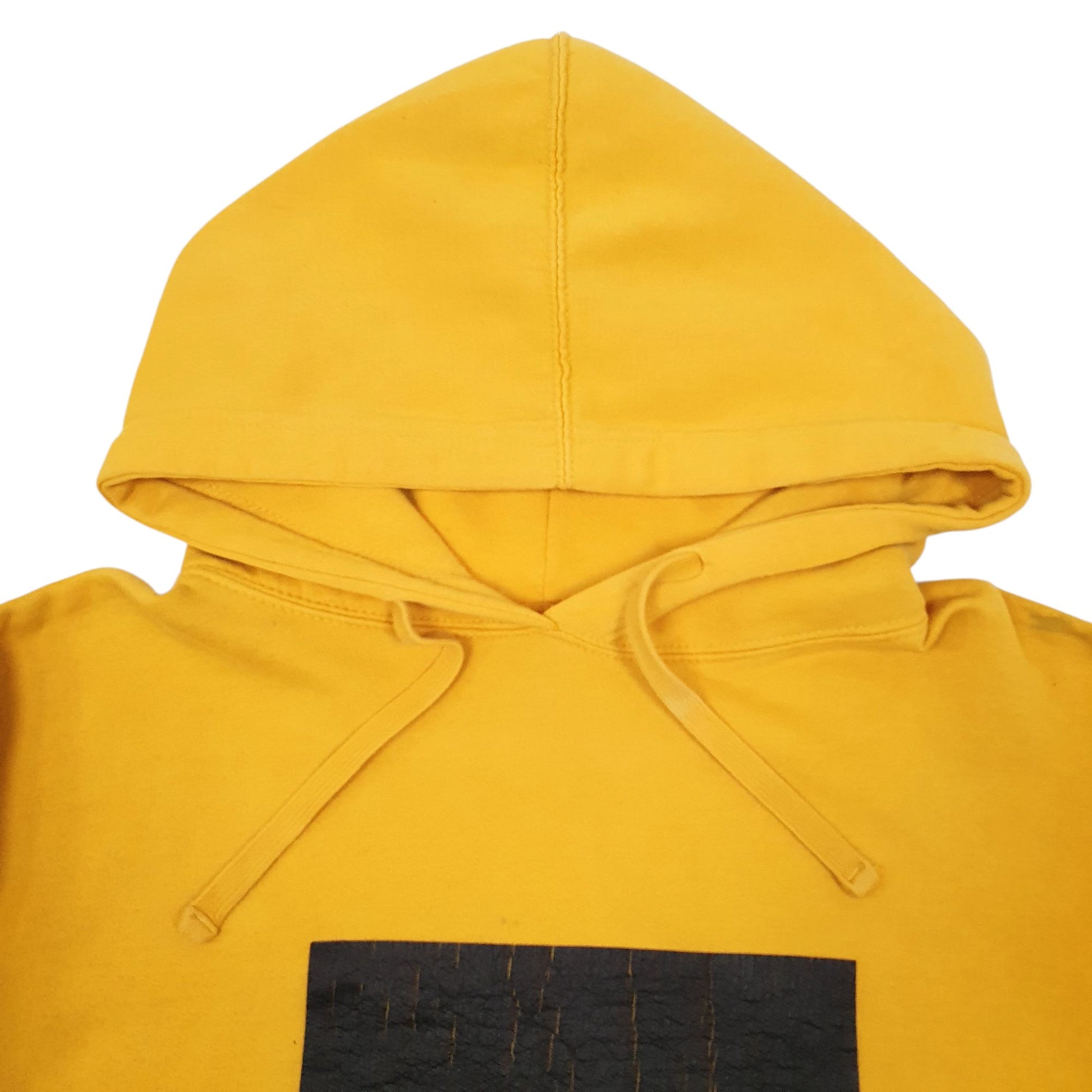 Mens Yellow The North Face Spellout Hoodie Jumper