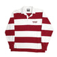 Mens Burgundy Barbarian Rugby Long Sleeve Polo Shirt