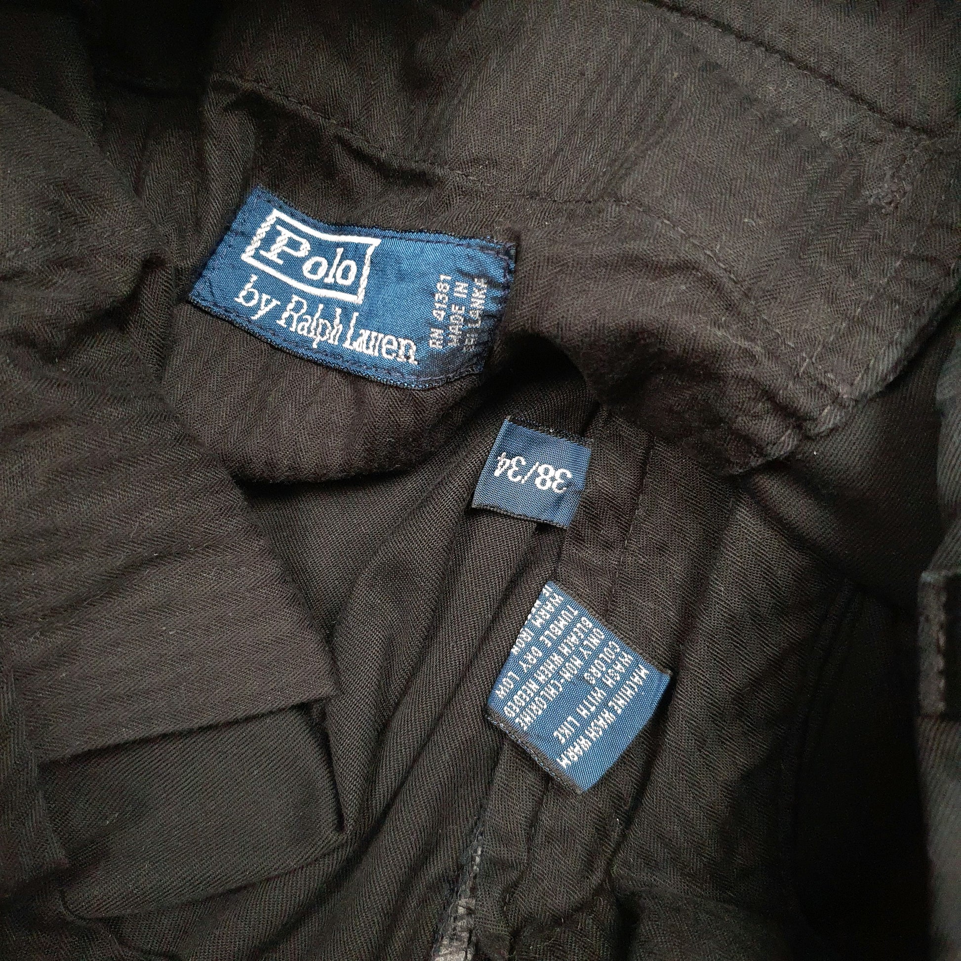 Mens Black Polo Ralph Lauren   Trousers