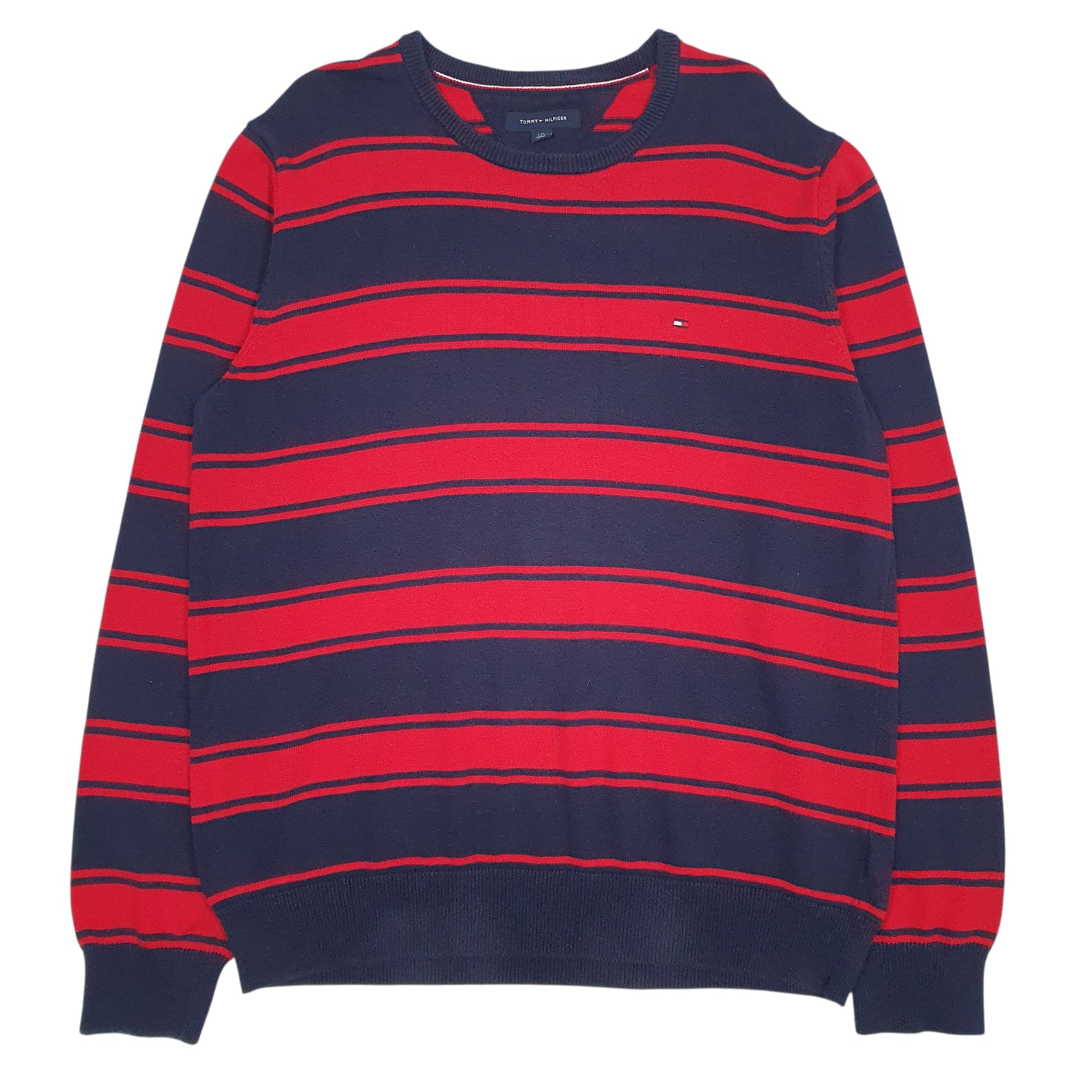 Mens Navy Tommy Hilfiger  Crewneck Jumper