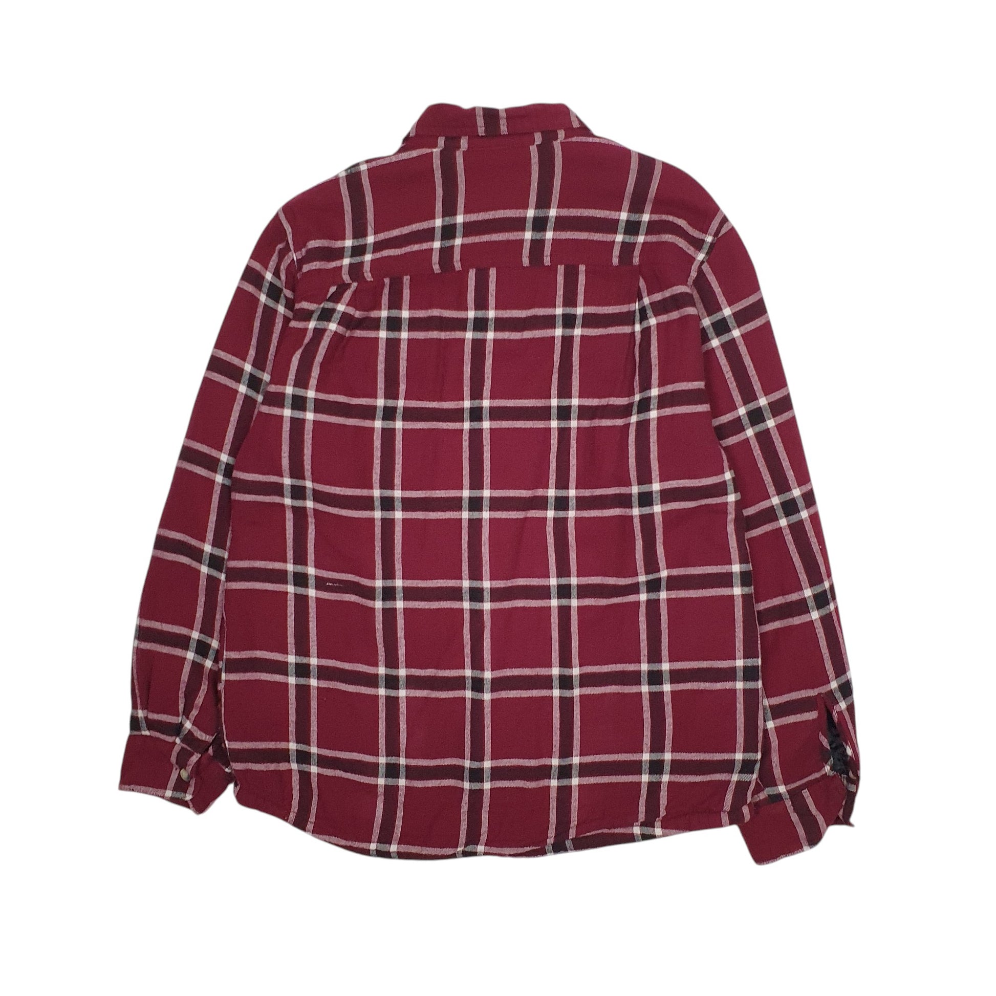 Mens Burgundy Wrangler Sherpa Lined  Coat