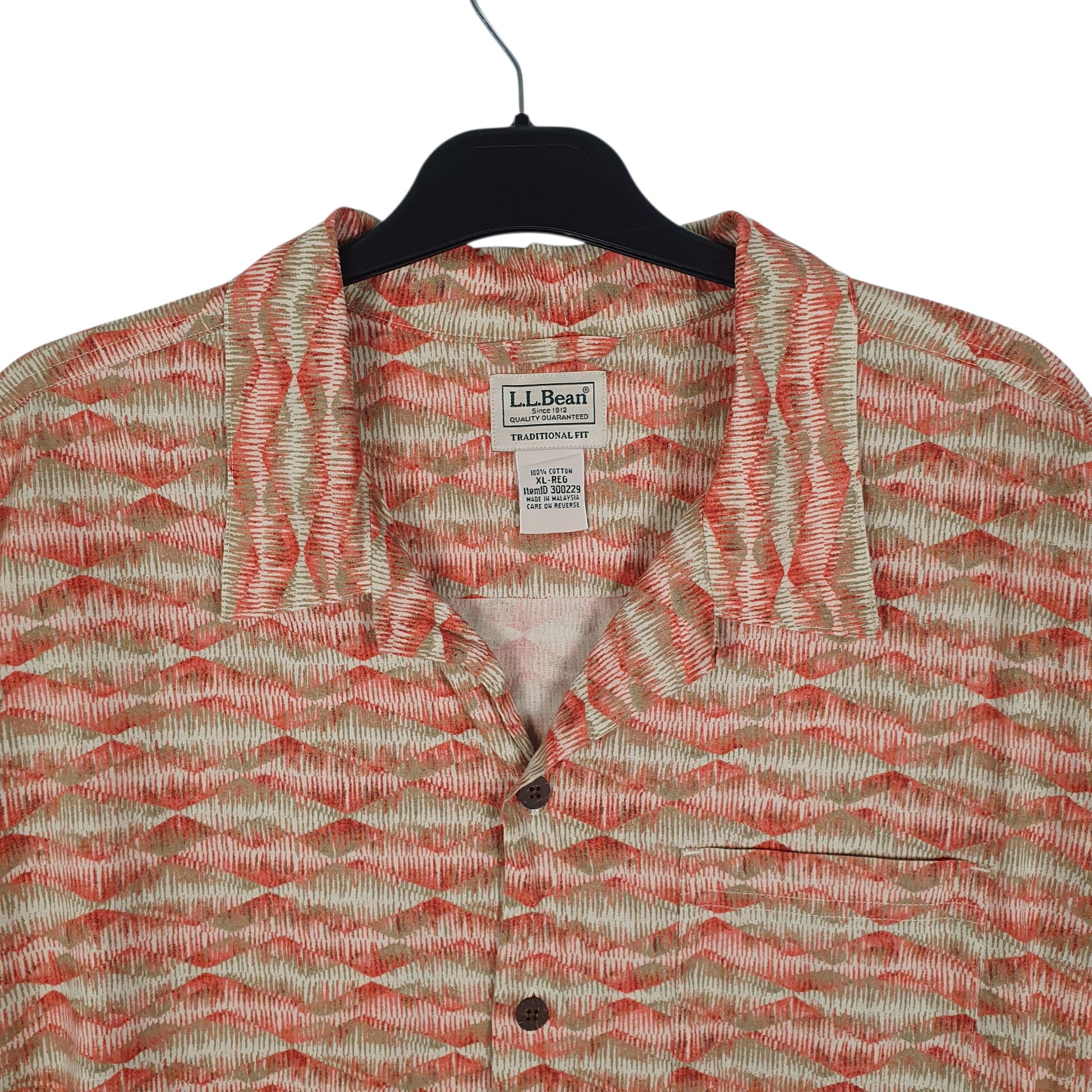 Mens Red L.L.Bean   Shirt