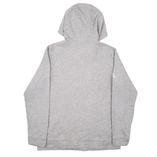 Mens Grey Adidas Detriot Track & Field Hoodie Jumper