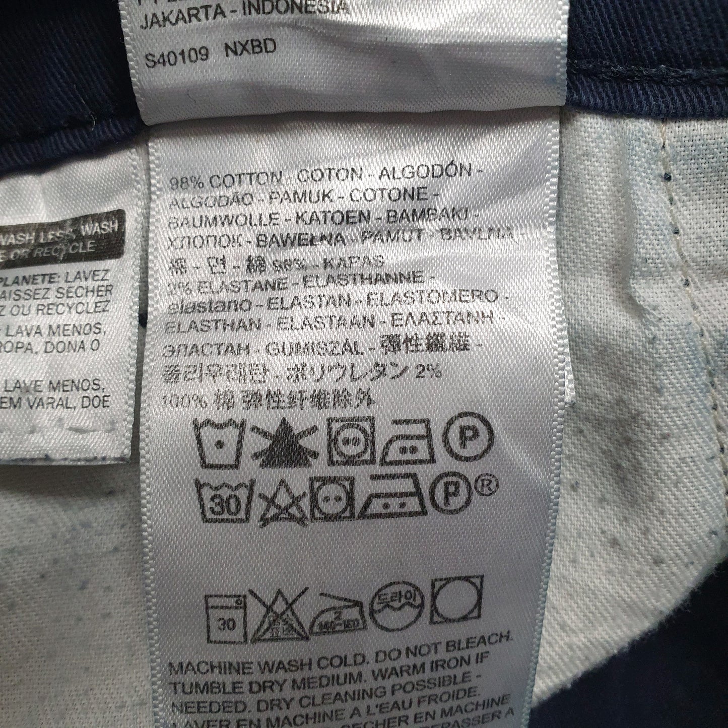 Mens Navy Levis  Crewneck Trousers