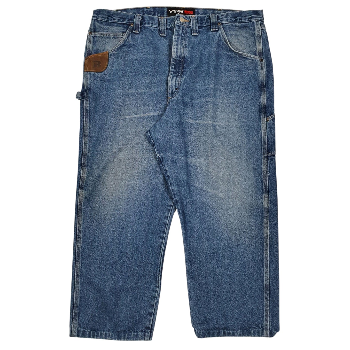 Mens Blue Wrangler Riggs Workwear Carpenter JeansW44 L27