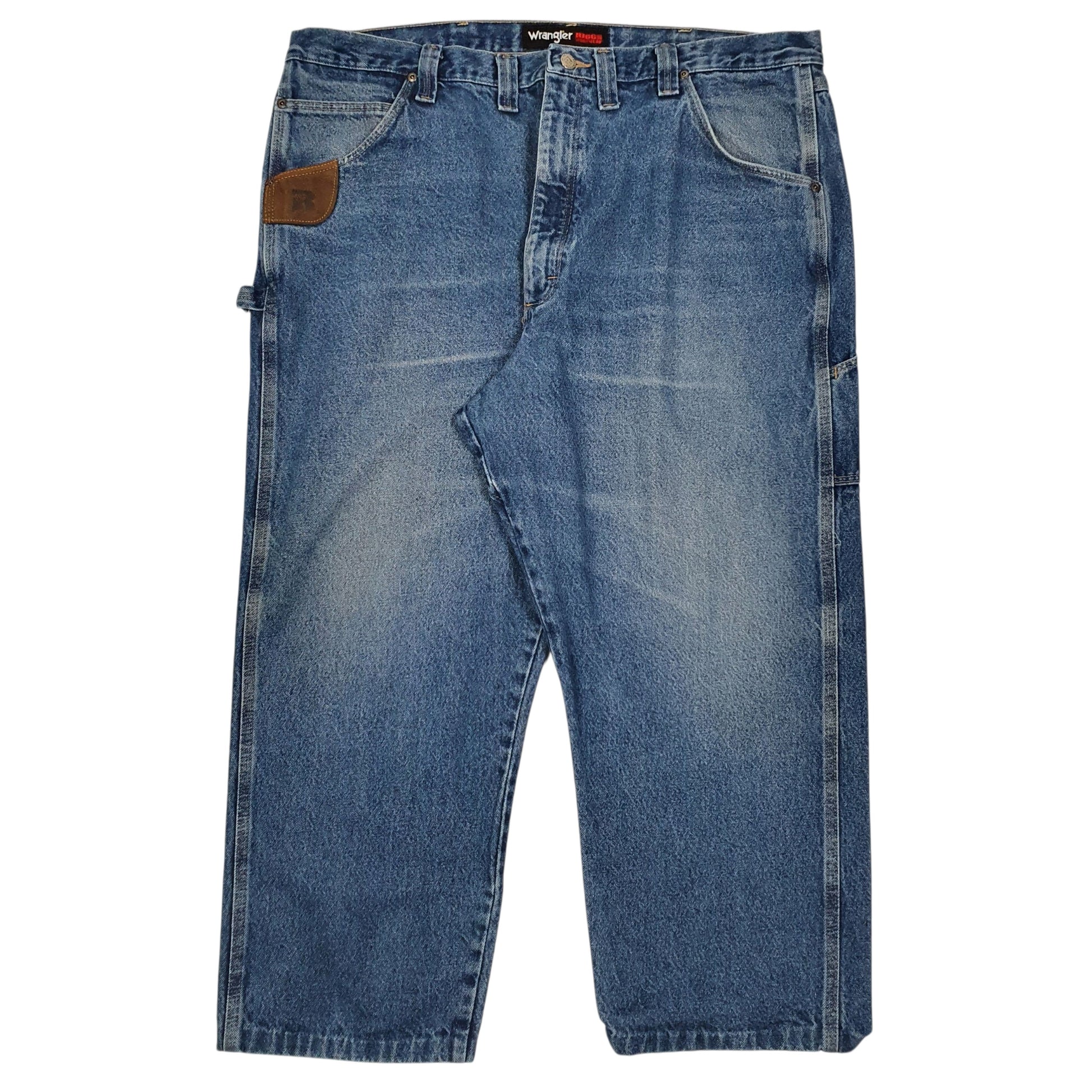 Mens Blue Wrangler Riggs Workwear Carpenter JeansW44 L27