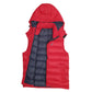 Mens Red Nautica Vest Hoodie Gilet Hoodie Coat