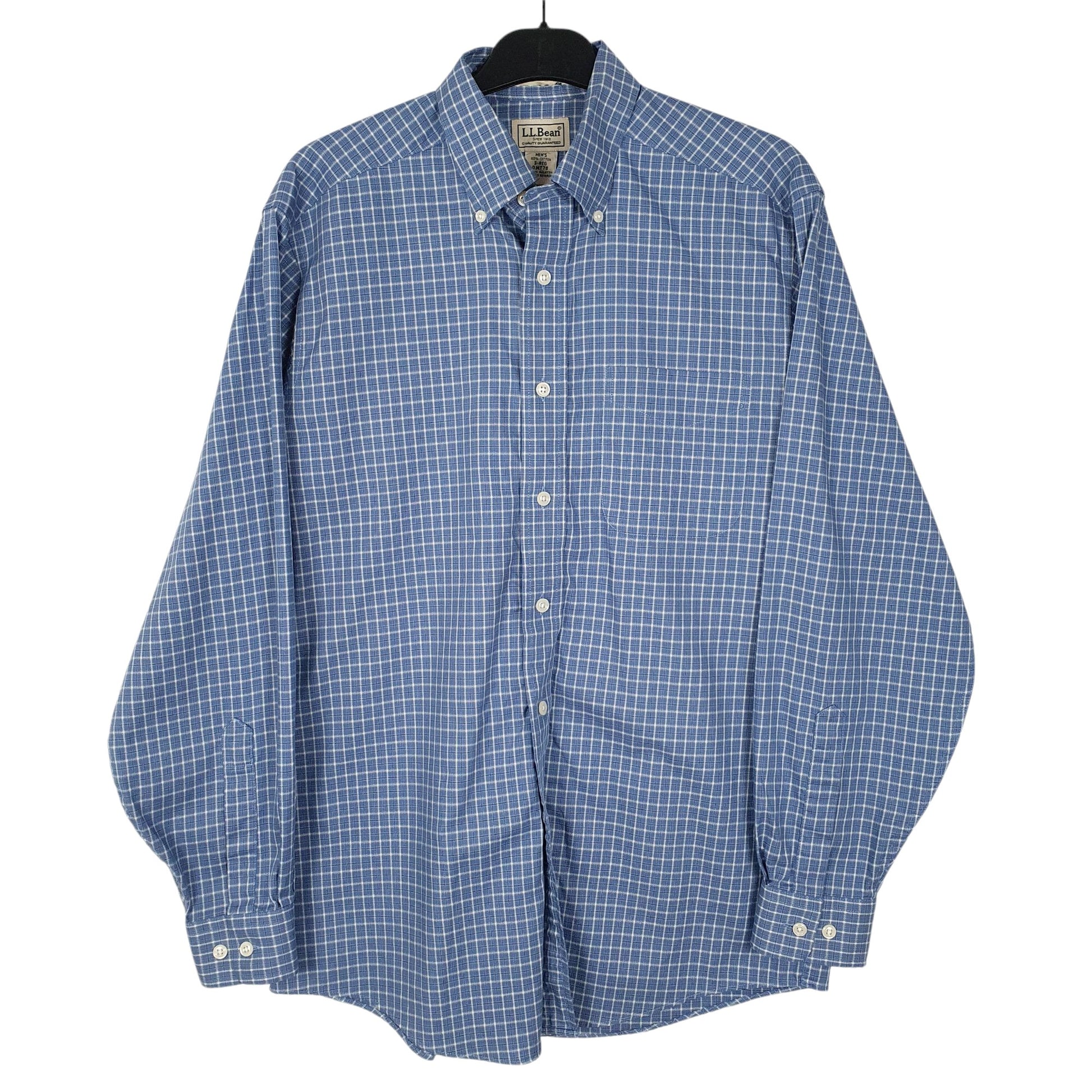 Mens Blue L.L.Bean  Long Sleeve Shirt