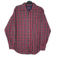 Mens Red Wrangler Wrinkle Resist Long Sleeve Shirt