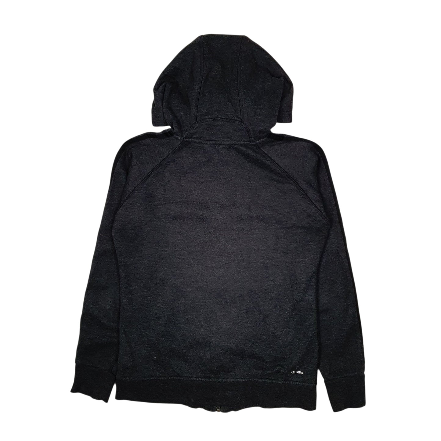 Womens Grey Adidas Climalite Hoodie Full Zip Jumper