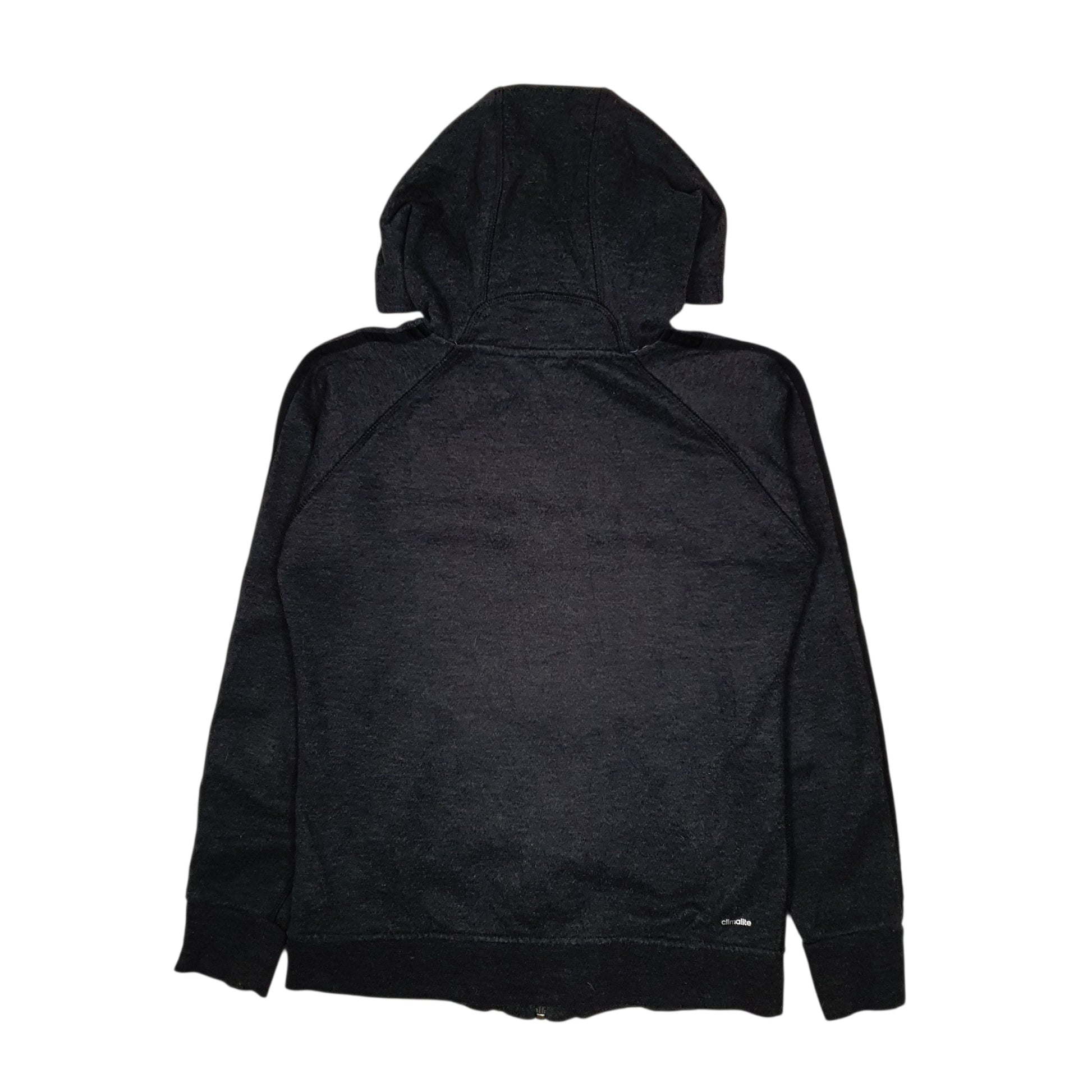 Womens Grey Adidas Climalite Hoodie Full Zip Jumper