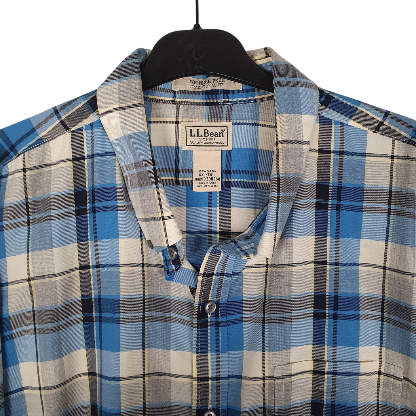 Mens Blue L.L.Bean   Shirt