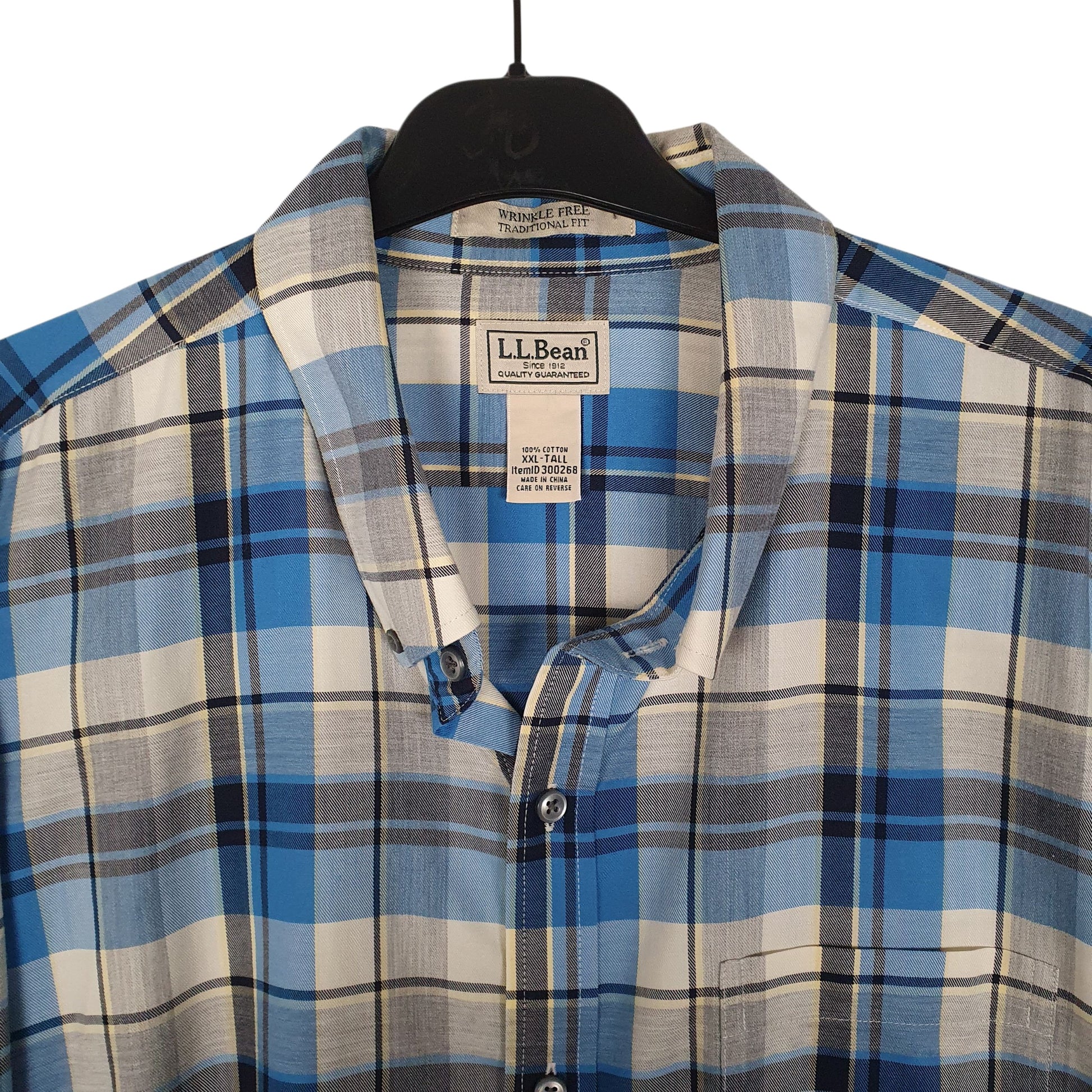 Mens Blue L.L.Bean   Shirt