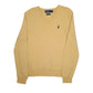 Mens Yellow Polo Ralph Lauren  V Neck Jumper