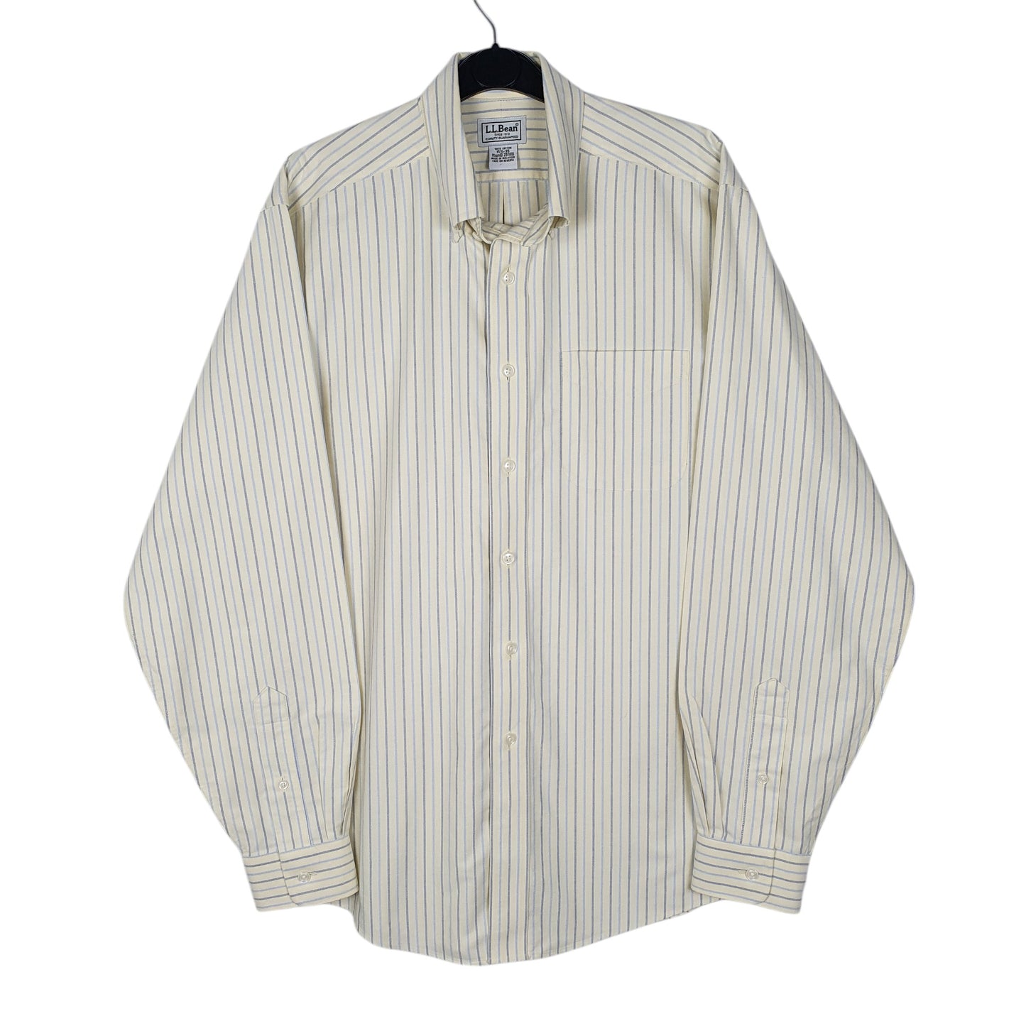 Mens Yellow L.L.Bean  Long Sleeve Shirt