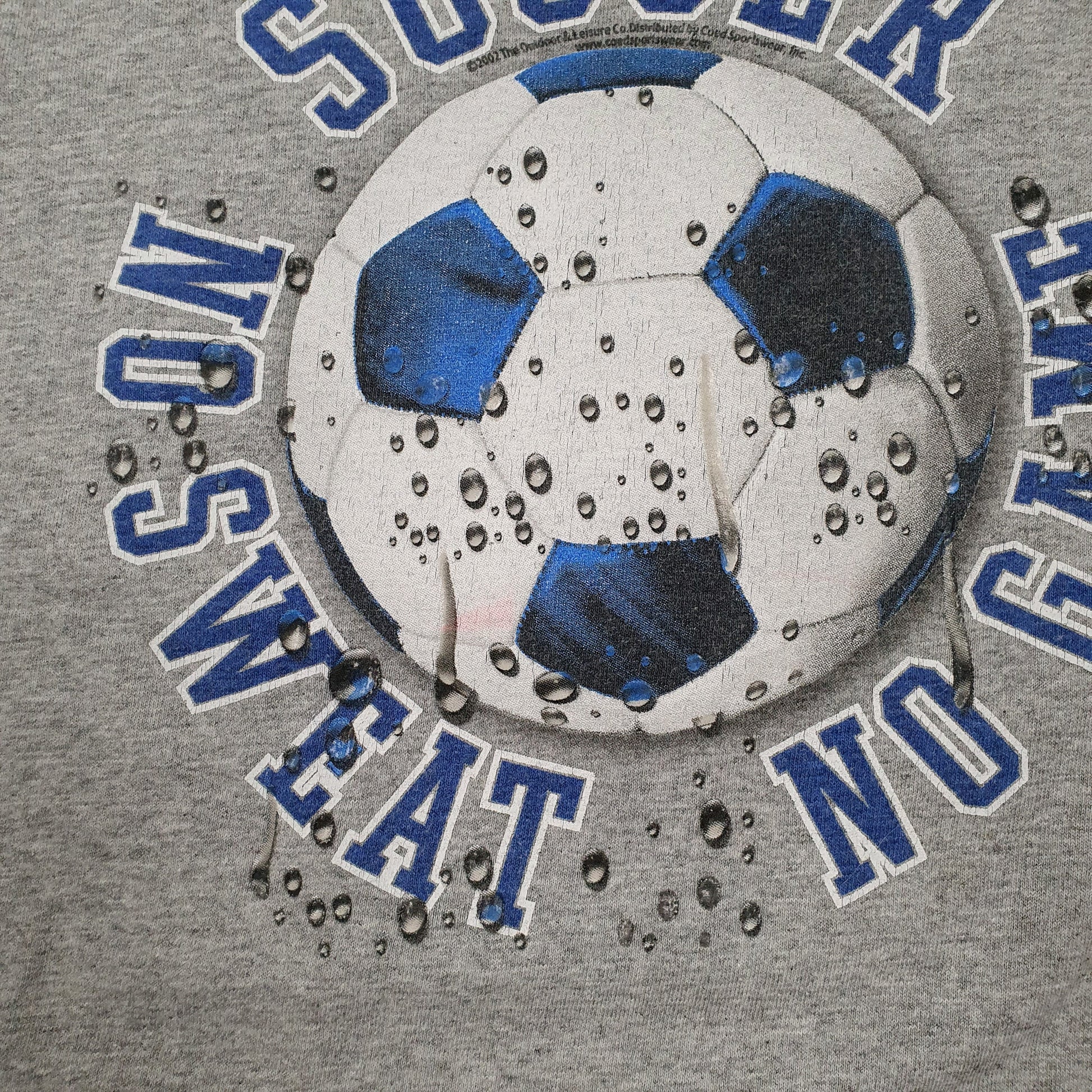 Mens Grey Delta Vintage 00s Soccer  T Shirt