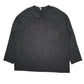 Mens Grey Taohuadao Henley Long Sleeve T Shirt