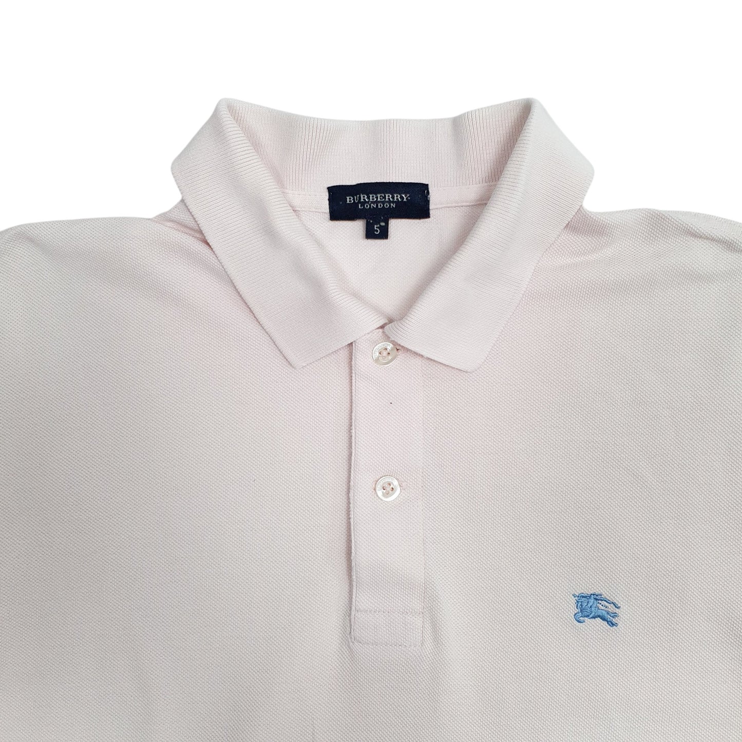 Mens Pink Burberry   Polo Shirt