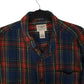 Mens Blue L.L.Bean Scotch Plaid Flannel  Shirt