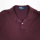 Mens Burgundy Polo Ralph Lauren Vintage 90s Made In USA  Polo Shirt