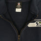 Womens Navy NFL Seattle Seahawks Full Zip Jumper
