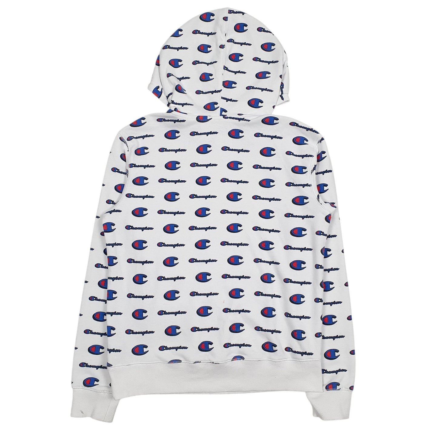 Womens White Champion Athleticwear Hoodie Jumper