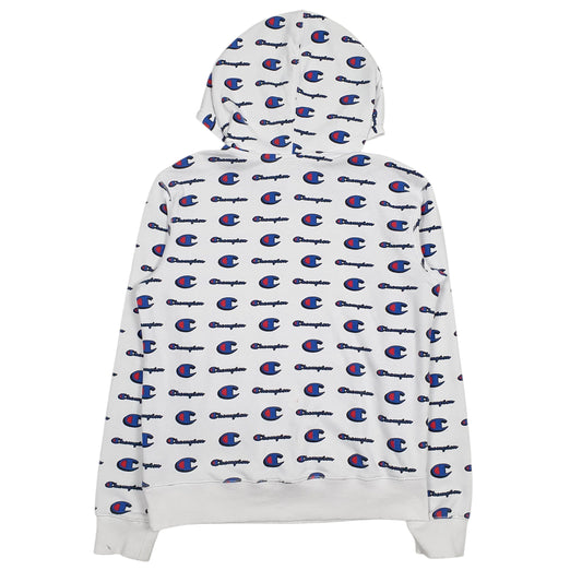 Womens White Champion Athleticwear Hoodie Jumper