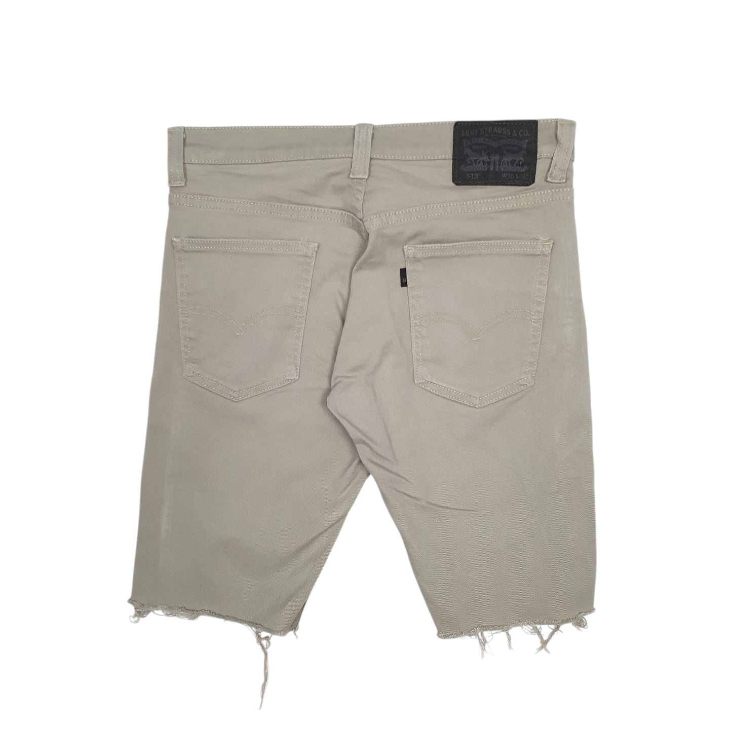 Mens Green Levis 513 Cut Off  Shorts