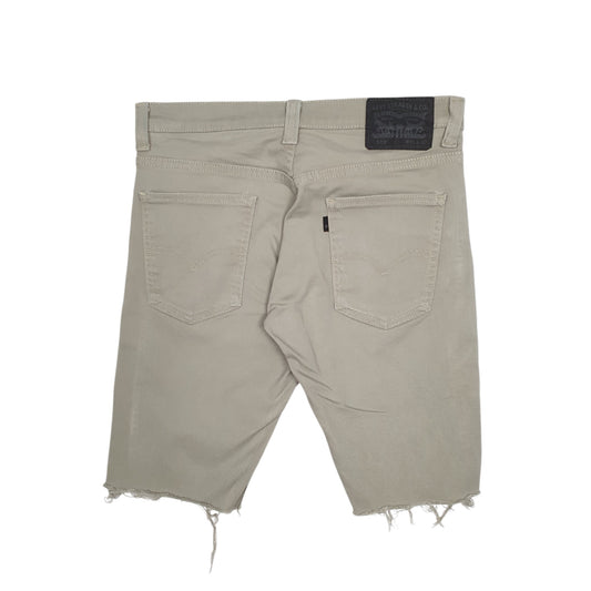 Mens Green Levis 513 Cut Off  Shorts