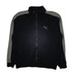 Mens Black Puma  Full Zip Jumper
