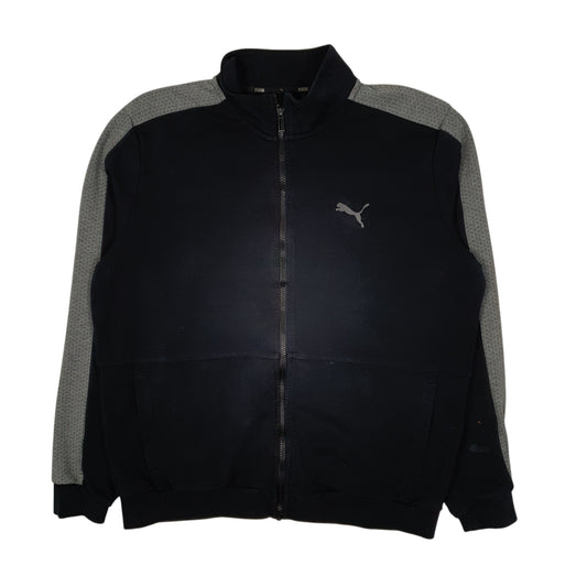 Mens Black Puma  Full Zip Jumper
