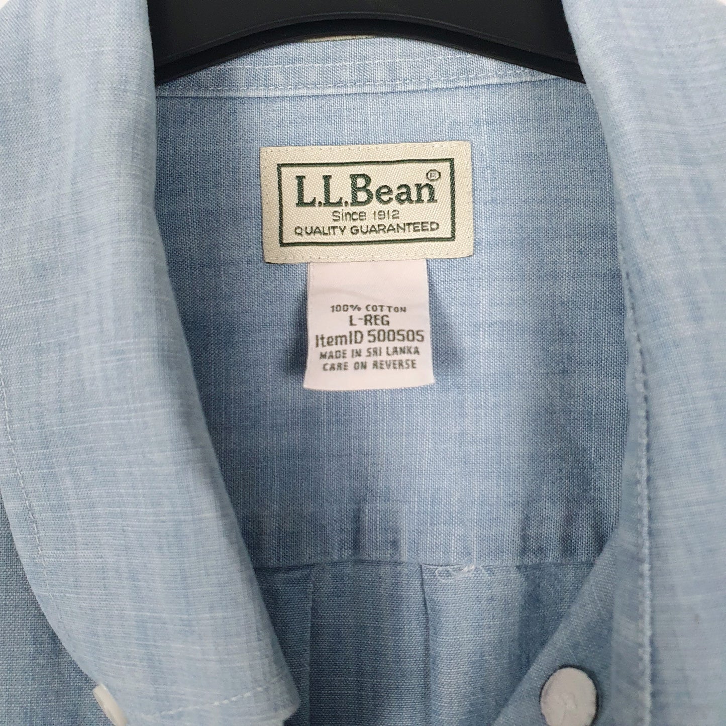 Mens Blue L.L.Bean   Shirt