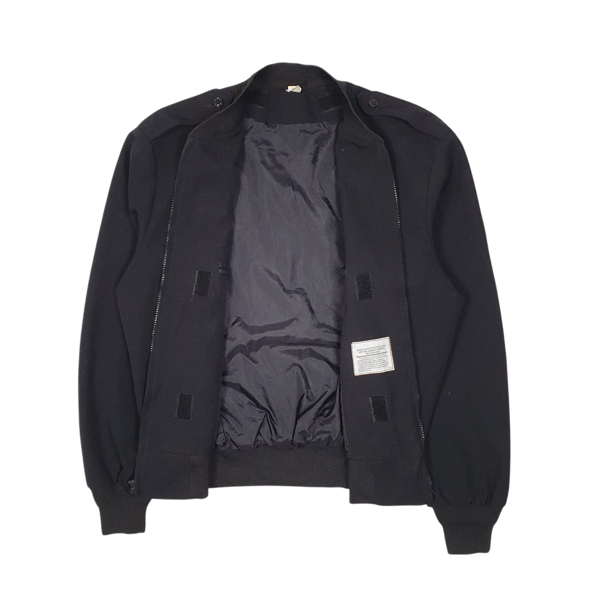 Mens Black Unbranded USA Military Crewneck Coat