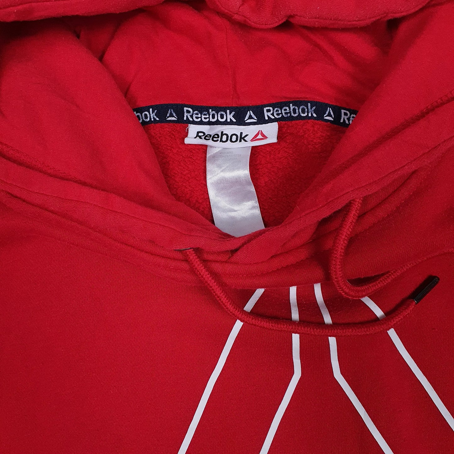 Mens Red Reebok  Hoodie Jumper