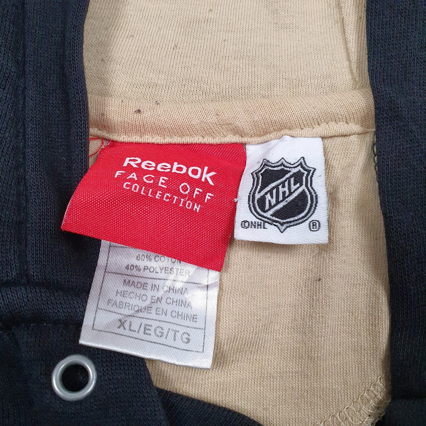 Mens Black Reebok NHL Pittsburgh Penguins Hoodie Jumper