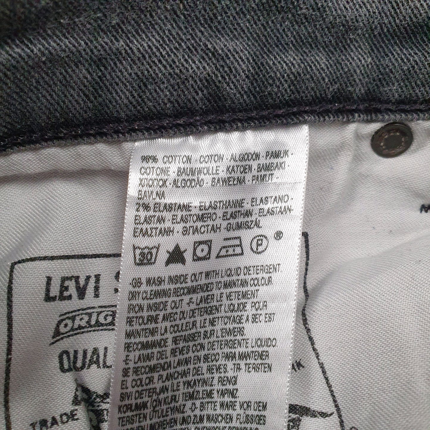 Mens Grey Levis   Jeans