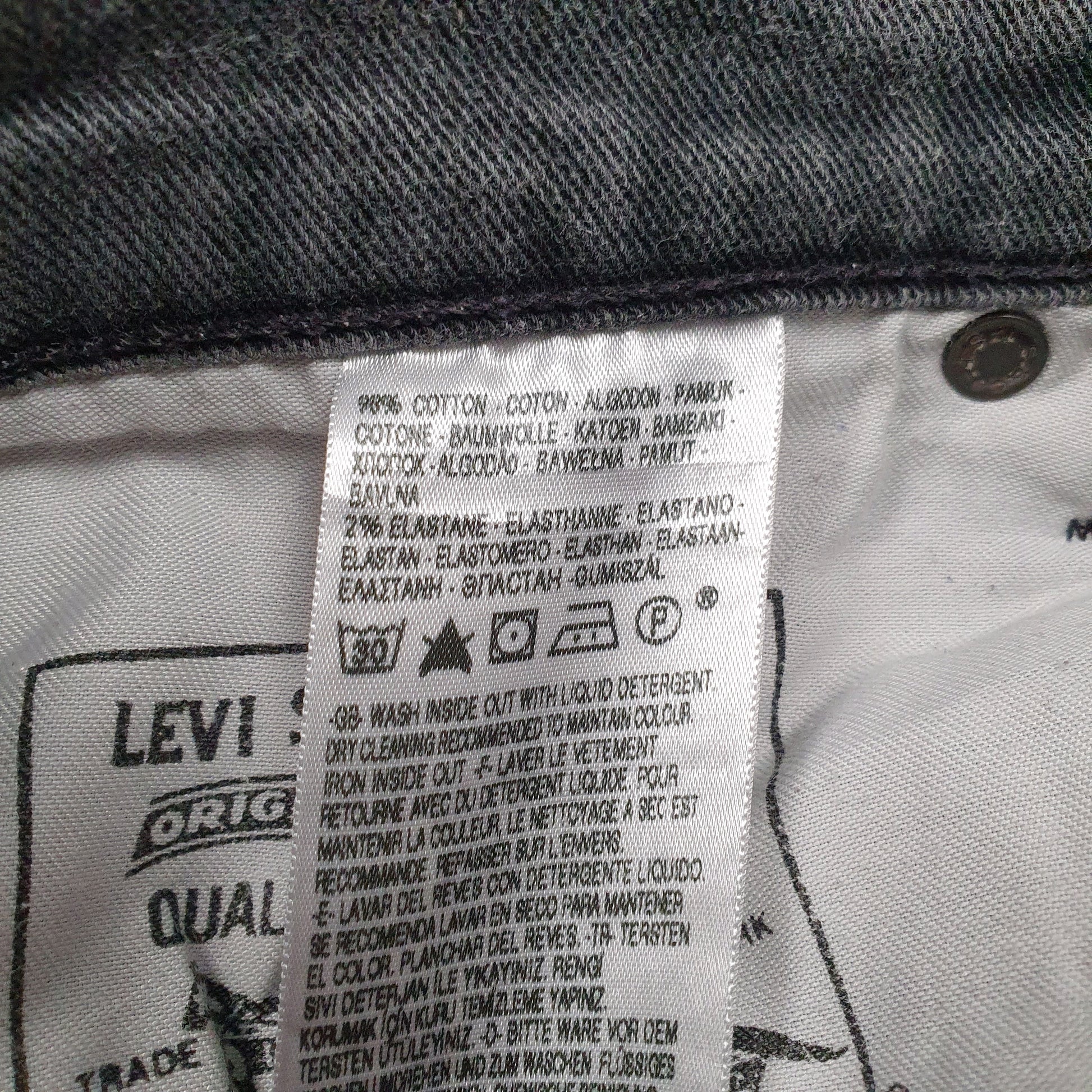Mens Grey Levis   Jeans