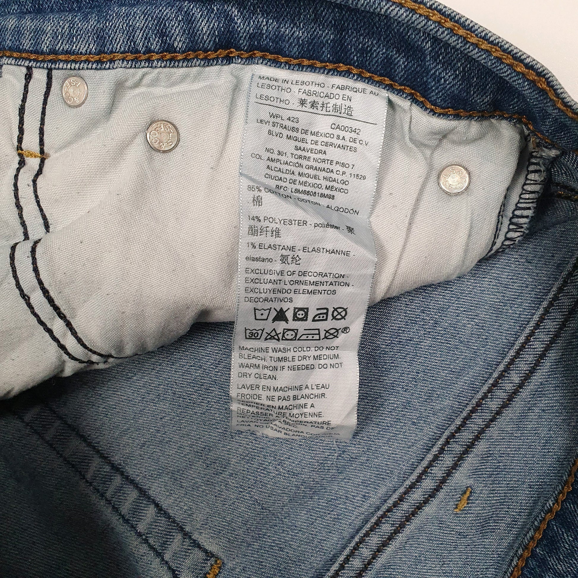 Mens Blue Levis   Jeans