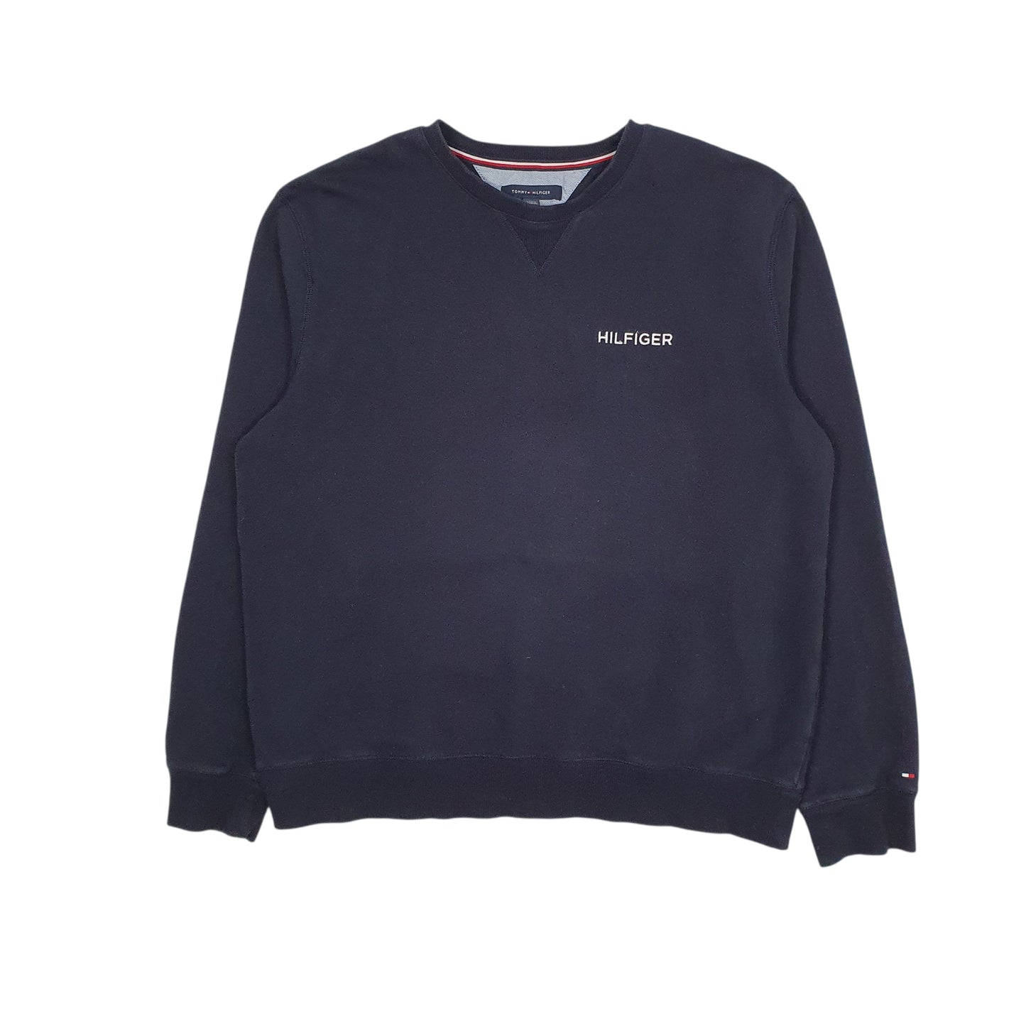 Mens Navy Tommy Hilfiger  Crewneck Jumper